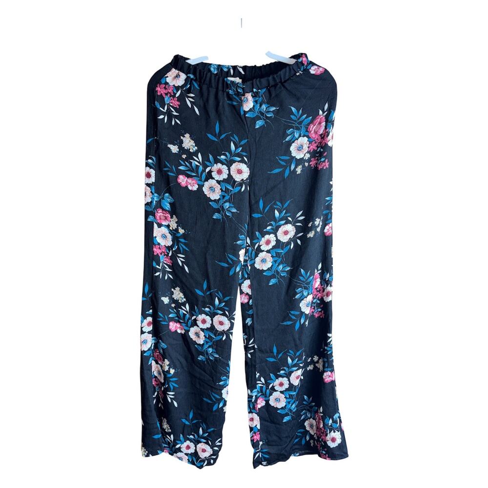 ODDY Boho Floral Palazzo Pants Size S